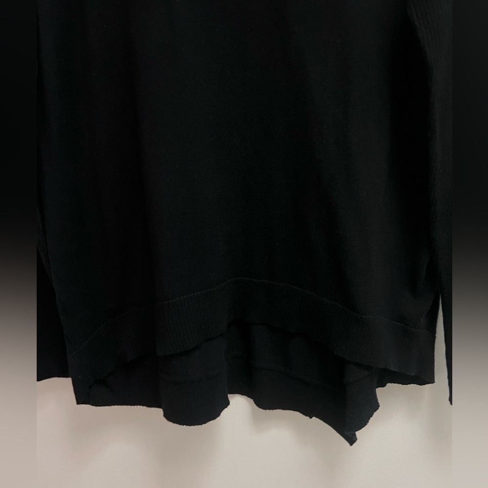 WILT Women’s Black Long Sleeve Oversized Crewneck Sweater - size Medium - Picture 12 of 12